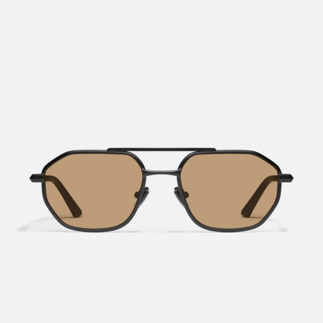Quay En Route - Matte Black / Tan Quay En Route - Matte Black / Tan