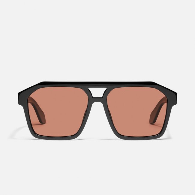 Quay Soundcheck - Black / Apricot Polarized Quay Soundcheck - Black / Apricot Polarized